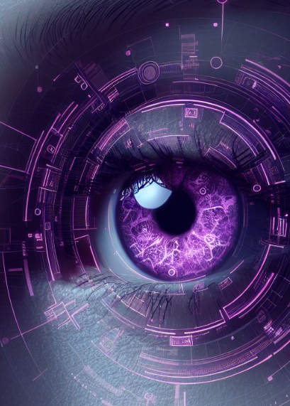 A Purple Electronic Eye